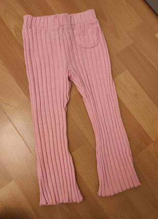 Розовые штаны штанишки zara