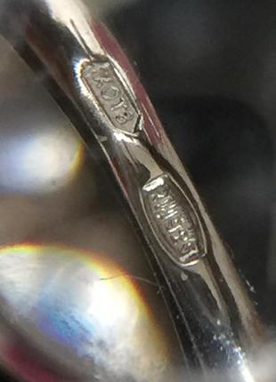 Новое родированое серебряное кольцо серебро 925 пробы7 фото