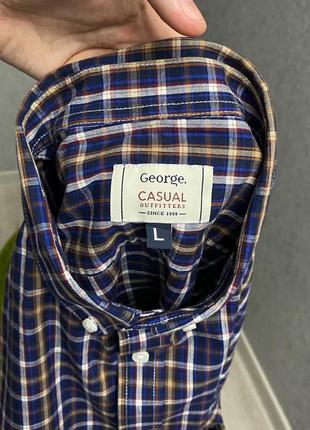 Клетчатая рубашка от бренда george5 фото