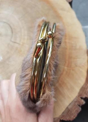 Винтажный кошелек из кожи и меха кенгуру