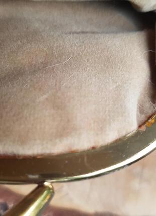 Винтажный кошелек из кожи и меха кенгуру