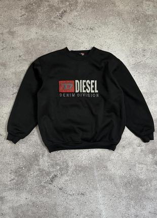 Diesel вінтажний світшот вишитий логотип