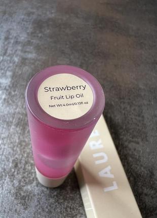 Ультразволожувальна олія для губ laurens skincare lip oil, відтінок strawberry3 фото