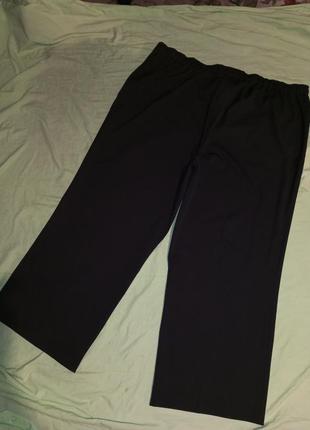 Нові, з биркою, стрейч, чорні, широкі штани з кишенями, мега батал,ulla popken5 фото