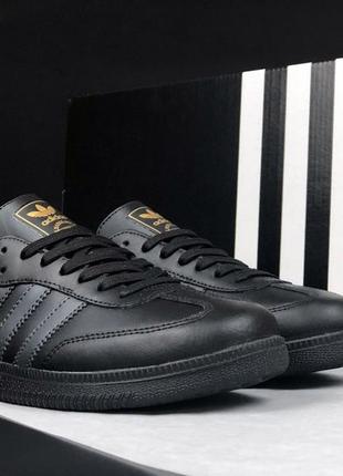 Кросівки чоловічі кеди adidas spezial чорний модні осінь весна шкіряні стильні молодіжні демісезонні на кожен день.2 фото