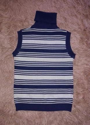 Водолазка гольф в смужку з люрексом