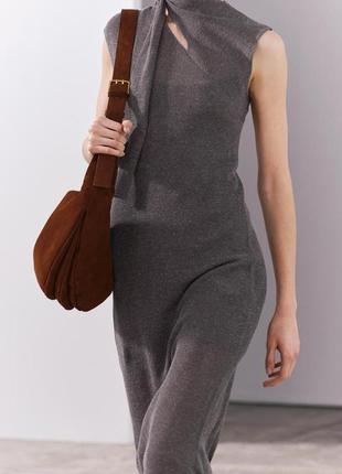 Замшева сумка через плече