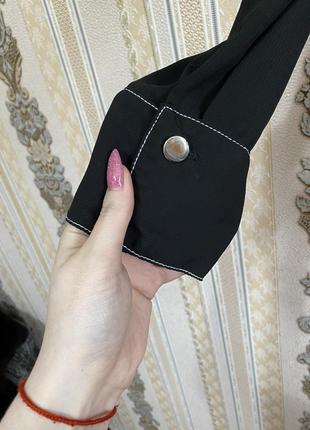 Стильна легка блуза, чорна блузка5 фото