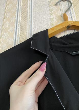 Стильна легка блуза, чорна блузка3 фото