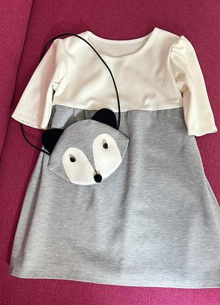 Сукня маленької леді дитяча з сумочкою та мама лук