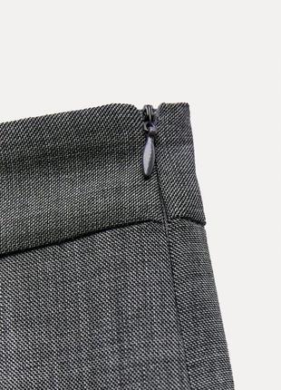 Мини-юбка zw collection на основе шерсти с бантовыми складками8 фото