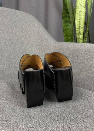 Оригінальні туфлі босоніжки acne studios black callie platform mule4 фото