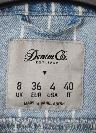 Курточка джинсовая укороченная  оверсайз  denim co  раз. 423 фото