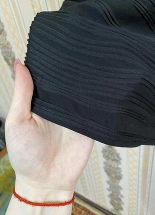 Коротка фігурна сукня, чорне легке плаття6 фото
