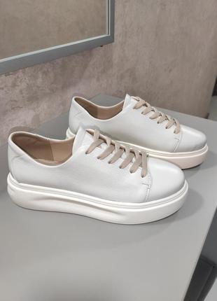 Кеды женские, кожа