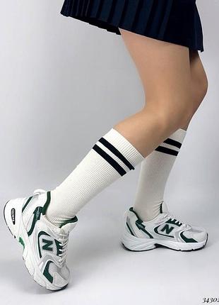 New balance 530 кроссовки кеды ньюбеланс сетка зеленые белые