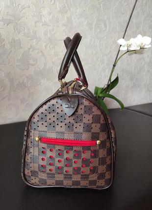 Розкішна шкіряна сумка лімітованої колекції louis vuitton speedy 30 perfo4 фото