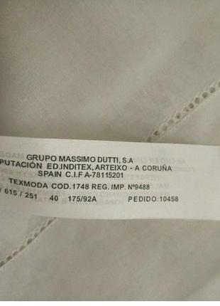 Massimo dutti легка тонка блуза блузка сорочка  туніка вишивка бренд massimo dutti, р.40 оригінал8 фото
