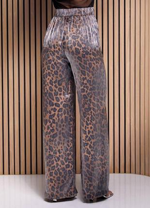 Леопардовые брюки-палаццо от s - до xl4 фото