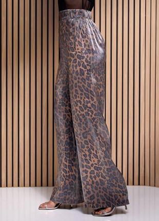 Леопардовые брюки-палаццо от s - до xl2 фото