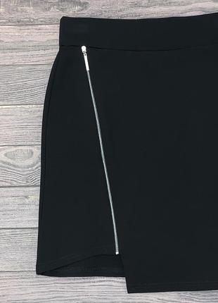 Черная трикотажная юбка для девочки 146,152,1642 фото