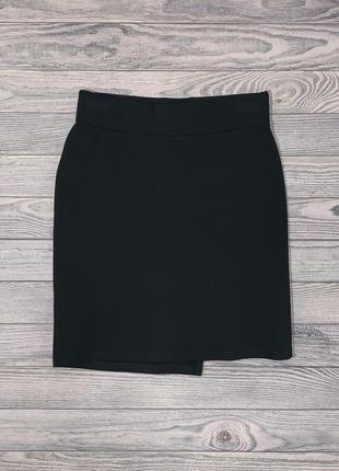 Черная трикотажная юбка для девочки 146,152,1643 фото