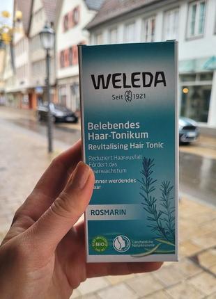 Швейцарский тоник для роста волос лосьон сыворотка тонизирующее средство от выпадения с розмарином weleda веледа швейцария2 фото