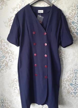 Брендовое винтажное двубортное платье от jacgmar