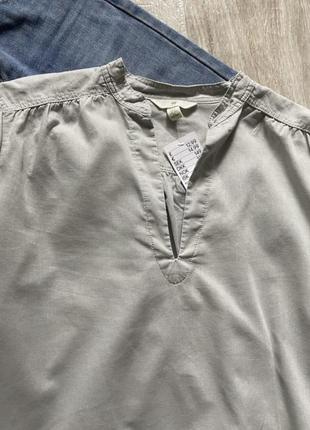 Hmльняная рубашка, лляна сорочка вільного крою, льняная блузка, блуза свободного кроя2 фото