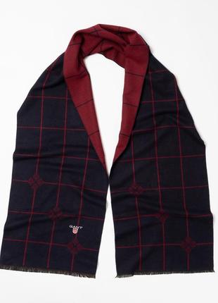 Gant dark blue cashmere scarf шарф3 фото