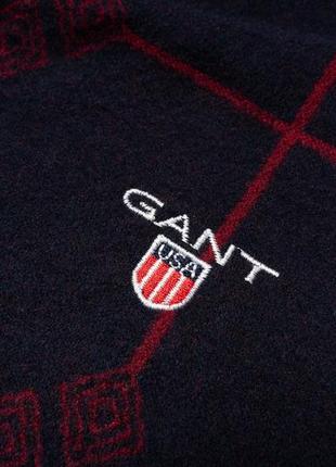 Gant dark blue cashmere scarf шарф6 фото