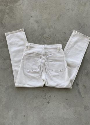 Білі прямі джинси4 фото