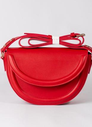 Жіноча сумка червона сумка червоний клатч кросбоді через плече сумка напівколо