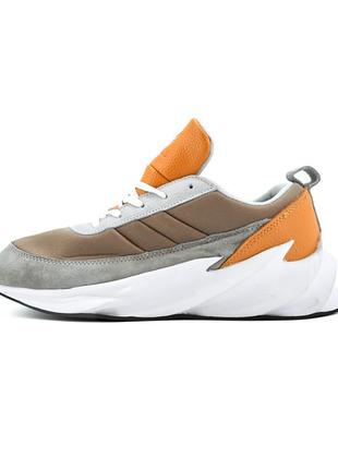 Кросівки adidas shark brown white (адідас)