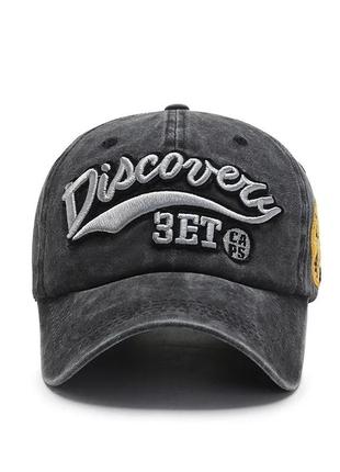 Кепка бейсболка discovery с изогнутым козырьком синяя, унисекс wuke one size6 фото