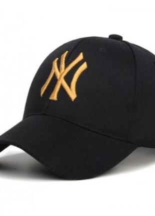 Кепка бейсболка ny (new york) чорна, унісекс wuke one size5 фото