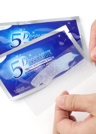 5d гелеві смужки для відбілювання зубів5 фото