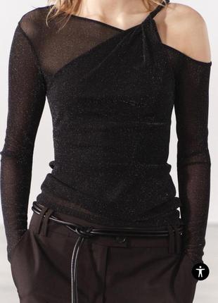 Zara блуза реглан топ майка3 фото