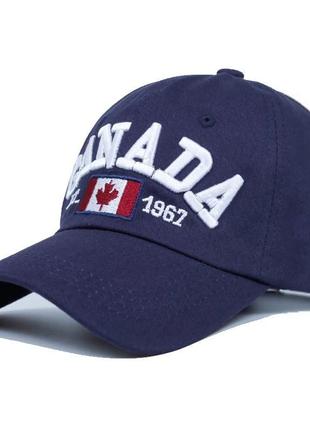Кепка бейсболка canada (канада) с изогнутым козырьком черная, унисекс wuke one size3 фото