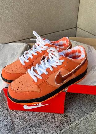 Кросівки nike dunk low orange lobster