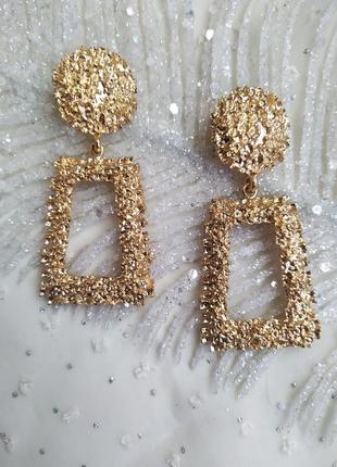Сережки у стилі zara, сережки