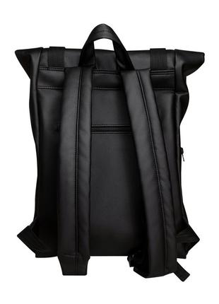 Вместительный черный мужской рюкзак ролл5 фото