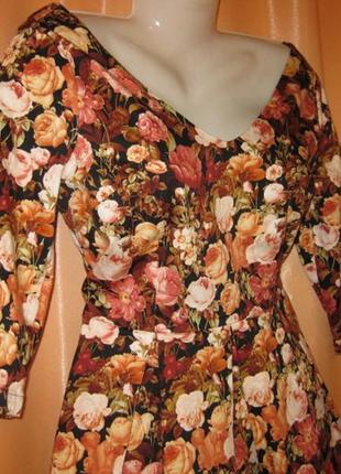 Хлопок97% шикарное нарядное платье в стиле 60-х с карманами joanie миди по колено 12uk 40eu км19622 фото
