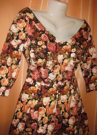 Хлопок97% шикарное нарядное платье в стиле 60-х с карманами joanie миди по колено 12uk 40eu км19626 фото