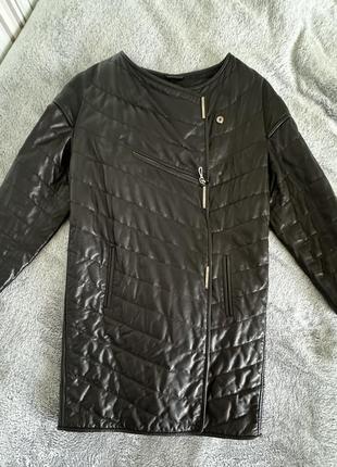 Куртка плащ з натуральної шкіри