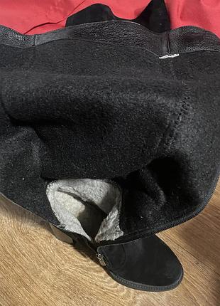Сапоги замш