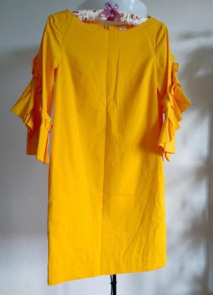 Новое хлопковое платье cos xs s желтое5 фото