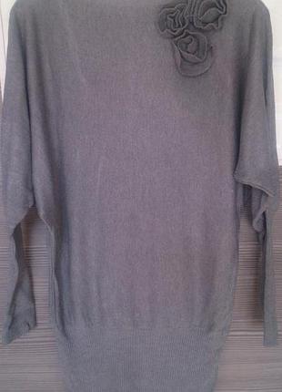 Платье серое