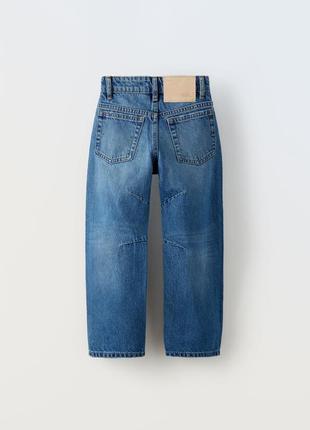 Zara стильні широкі джинси фірмові джинсові штани моми зара на дівчинку2 фото