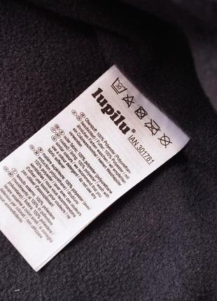 Куртка дощовик вітрівка грязепруф непромокаюча  lupilu 110/116 на флісі фліс утеплена7 фото